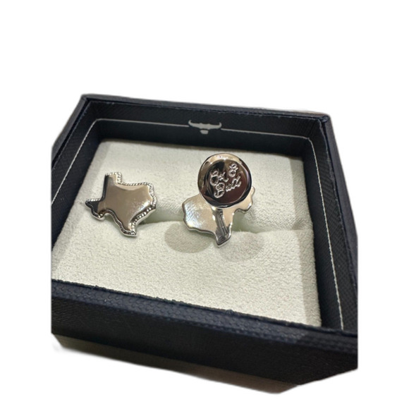 Sterling Silver Texas Cufflinks - Picture 2 of 4